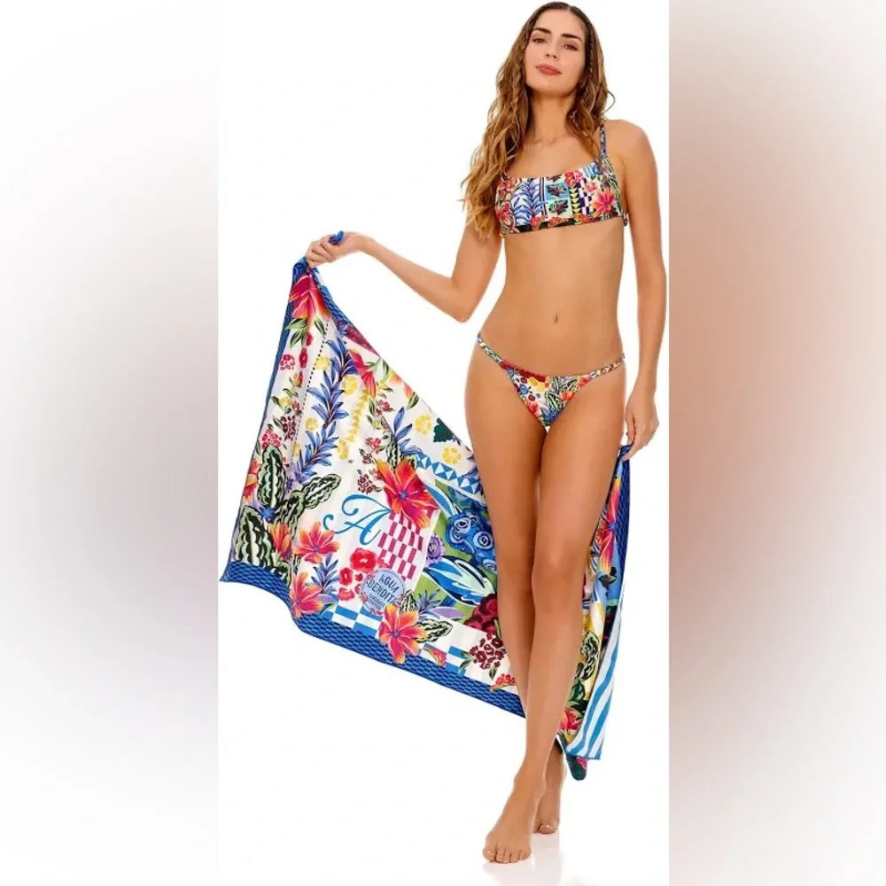 Agua Bendita Towel Adam Citrus Reversible Microfiber Quick-dry NWT